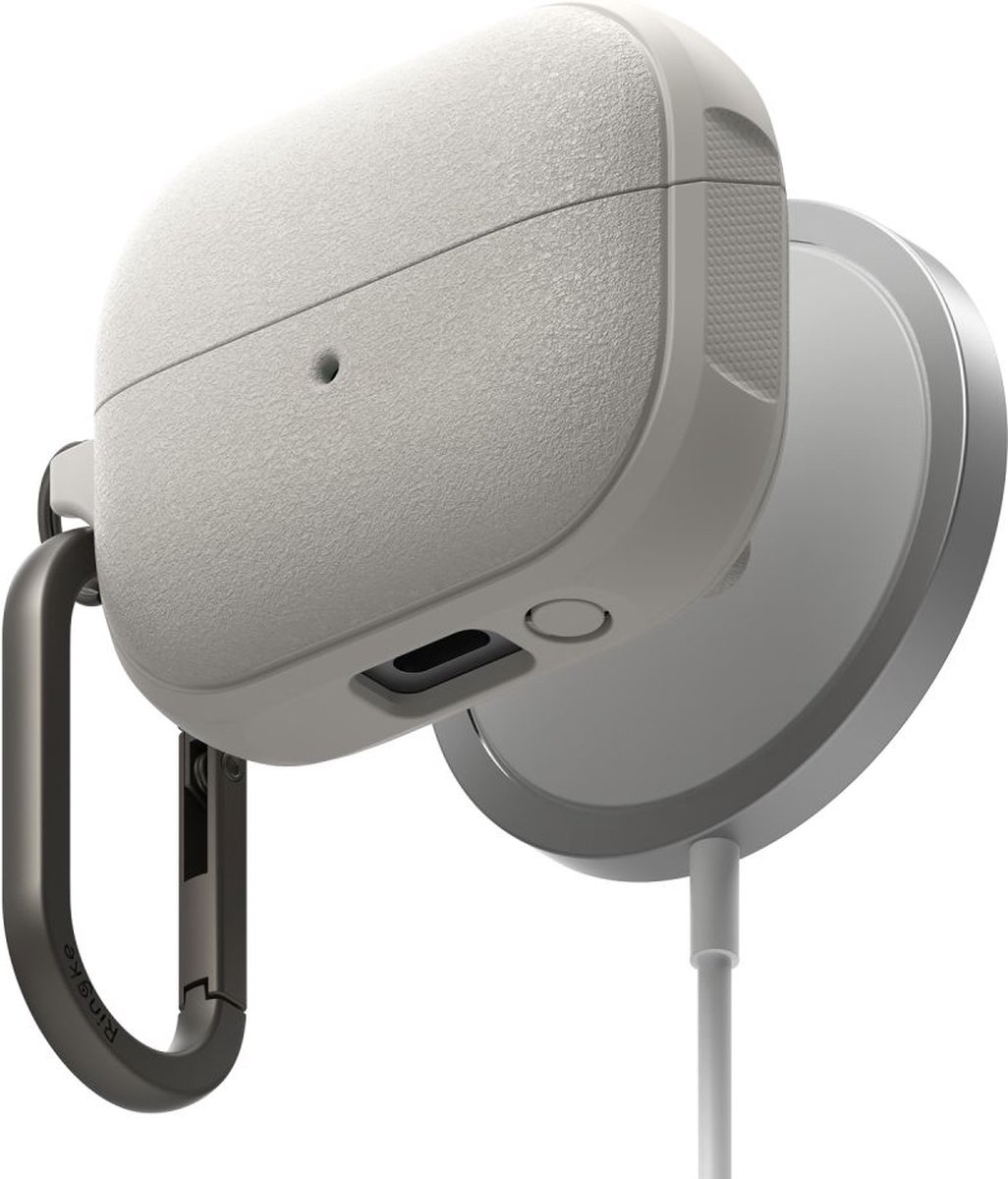 Ringke Onyx Magnetic Hoesje Geschikt voor Samsung Galaxy Buds 3 / 3 Pro - Grijs