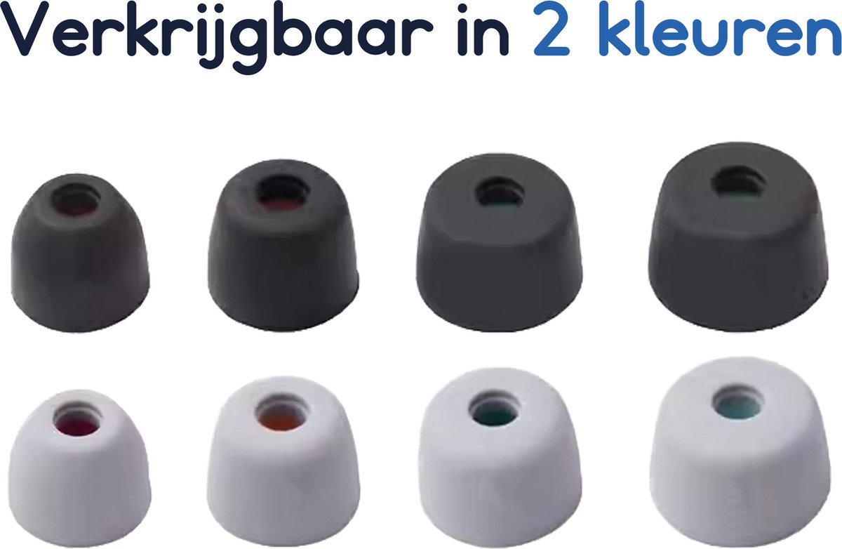 Ibley ComfortFit Siliconen oortips voor Sony WF-1000xm5 zwart - Siliconen Earplug - XS/S/M/L formaat - 4 paar - 4 maten – foto 6