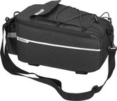 MIVELO Fietstas voor bagagedrager, koeltas voor de fiets, geïsoleerde bagagedragertas, waterafstotend, 10 l, grijs