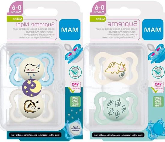 MAM Original Pure Silikon Fopspeen 0-6 mnd Beige 2 stuks