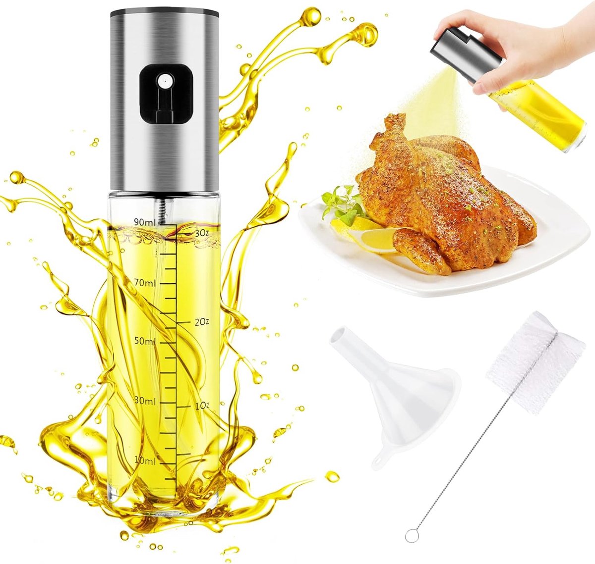 Lexium Olijfolie Sprayer - Cooking Spray - Olijfolie sprayers – Oliefles Cooking Spray - BBQ Accesoires - Airfryer - Bakspray
