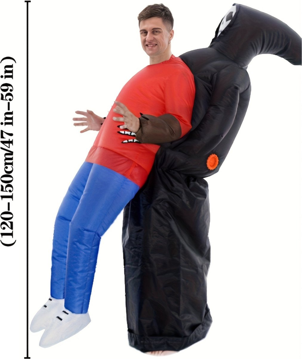 Bovista Halloween Kostuum - Halloween Outfit - Volwassenen - Magere Hein - Grim Reaper - Grappig - Costume - Carnaval
