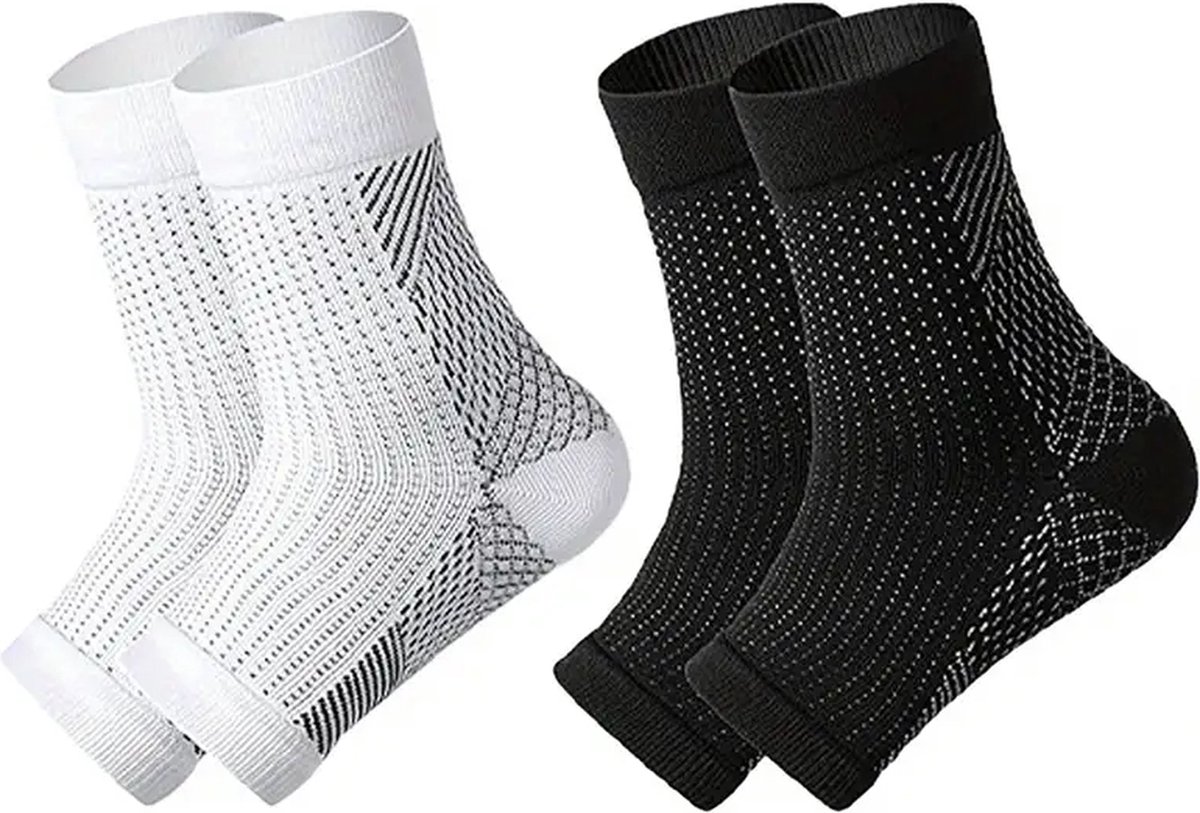 Neuropathie sokken - Zonder Tenen - Compressie Sokken - Neuro Socks - Slaapsokken - Bedsokken - Plantaire fasciitis sokken - Steunsokken - Massagesokken - Zonder Tenen - enkelbandage - Doorbloeding - Hardlopen - compressiekousen - Maat 36/40