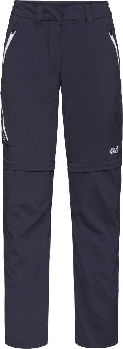 Jack Wolfskin Overland Zip Away Pants W 1506133-1388 Vrouwen Broek Blauw
