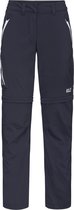 Jack Wolfskin Overland Zip Away Pants W, Vrouwen, Marineblauw, Broek, maat: 38