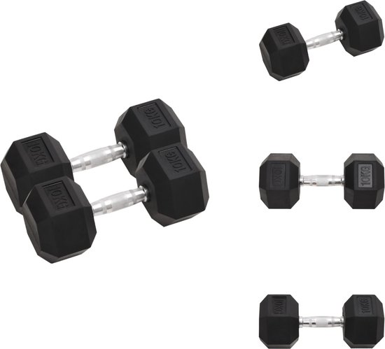 Train Hard® Korte halters set van 2 gietijzer 15 kg / 20 kg / 25 kg Train Hard® Korte halters set van 2 gietijzer 15 kg / 20 kg / 25 kg