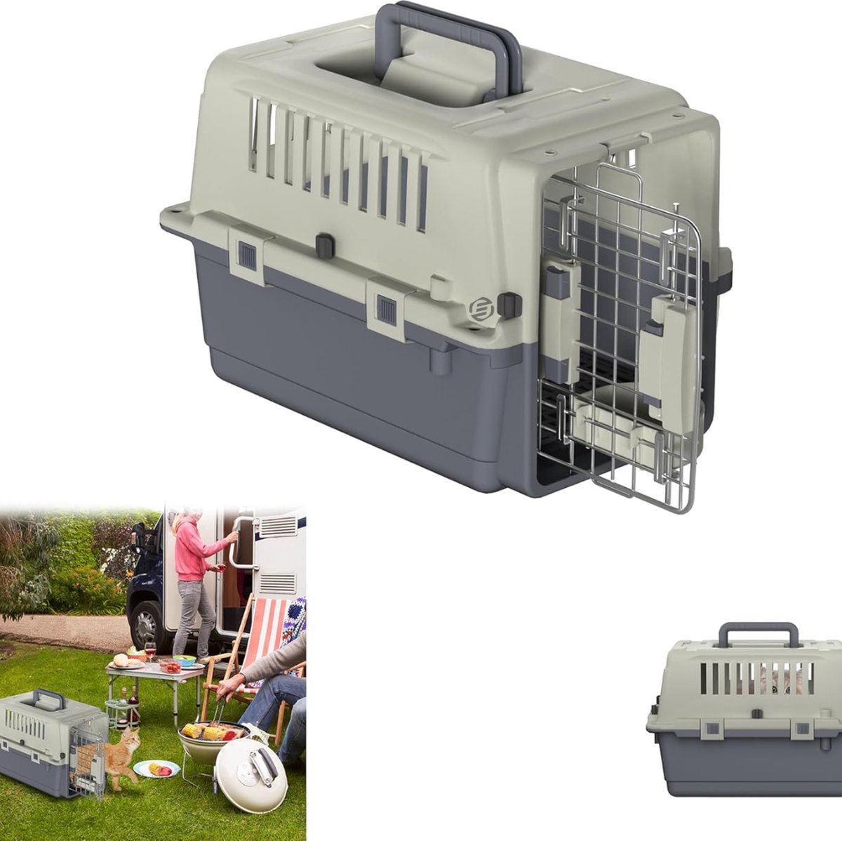 Equivera Katten Vervoersbox - Kattenvervoersbox - Reistas Katten - Reismand - Kattendraagtas - Transporttas