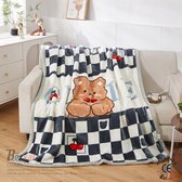 Borvat® - Dekens Zachte Warme - Dubbele Laag - Nepbont Nerts - Pluizige Microfiber - Voor Bedden - 3 KG - 180×220cm