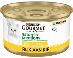 Gourmet Nature's Creations - 24 x 85 g - Kip - Kattenvoer Natvoer