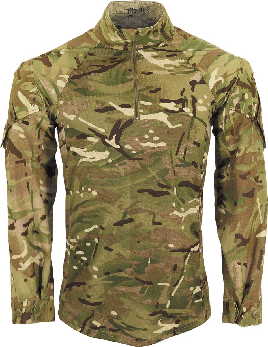 Britse leger Combat Shirt longsleeve “UBAC” EP Coolmax Mtp Multicam