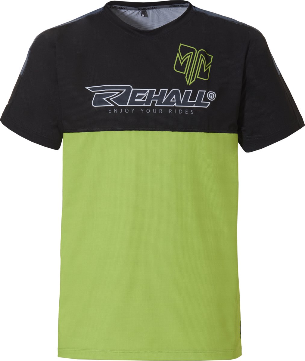 Rehall RAYMOND-R Heren Fietsshirt Korte Mouw Mountainbike Shirt Sportshirt Groen