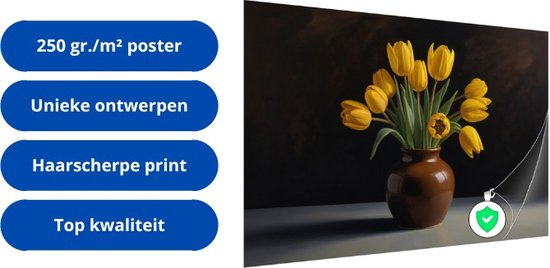 Plant poster - Natuur posters - Poster Licht - Muurdecoratie klassiek - Slaapkamer posters - Slaapkamer wanddecoratie poster 40x60 cm