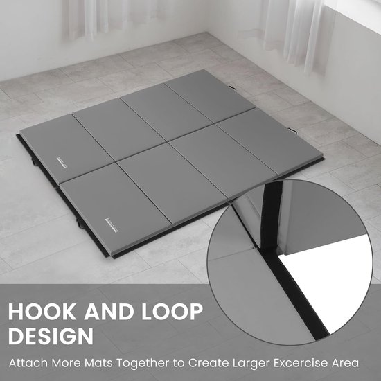 Multifunctionele gymnastiekmat - Extra dik en scheurvast - 122 x 30 x 5 cm — afbeelding 4