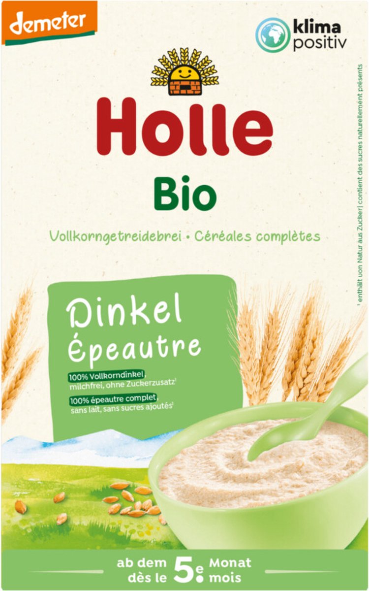 Holle Volkoren Graanpap Spelt Bio 250GR