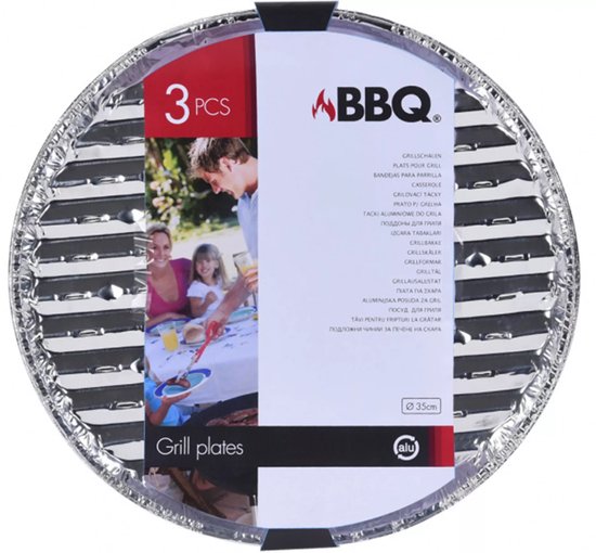 BBQ Barbecue Grillschalen Rond 3stuks van Mica Decorations — afbeelding 4