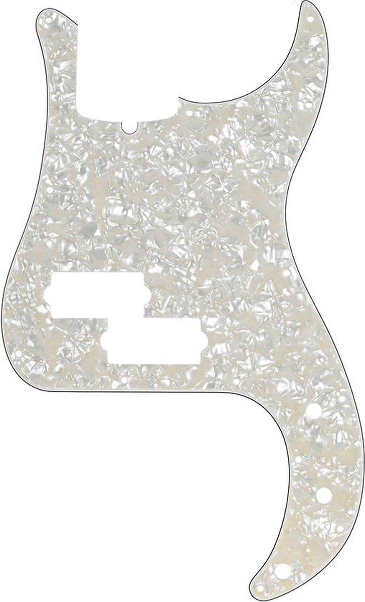 Fender 992160000 pickguard Standard Precision Bass®, 13 screw holes, 4-ply, white moto