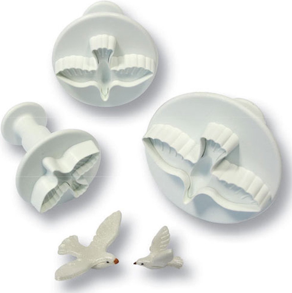 Plunger cutter - set van 3 duiven - PME Arts & Crafts