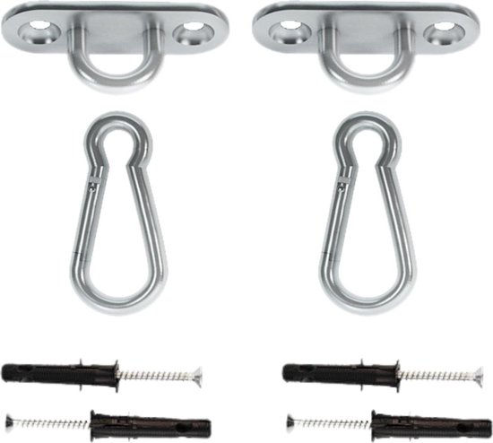 BeneLabel 2 stuks hangende schroeven, 13 cm, hangmat, schommelhanger, zwenkbaar, roestvrij staal, montageset voor binnen en buiten, speelplaats, stoel, yoga, touw, bokszak, zandzak, 1800 lbs BeneLabel 2 stuks hangende schroeven, 13 cm, hangmat, schommelhanger, zwenkbaar, roestvrij staal, montageset voor binnen en buiten, speelplaats, stoel, yoga, touw, bokszak, zandzak, 1800 lbs