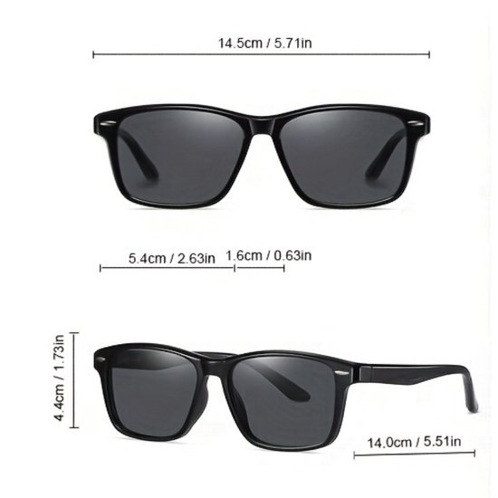 Lunettes de soleil Bovista pour femmes et hommes - Lunettes de soleil - Lunettes de Sun - Lunettes de soleil - Lunettes de soleil - Lunettes Techno - Rave & Festival - Qualité Premium - Zwart/ Grijs