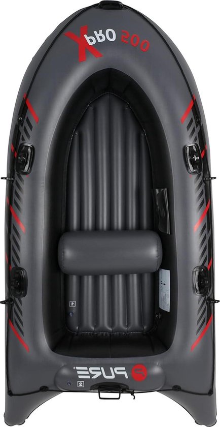 Opblaasboot Zwarte XPRO 500-2-3 Persoon Boot Dingy Vlot met Peddels