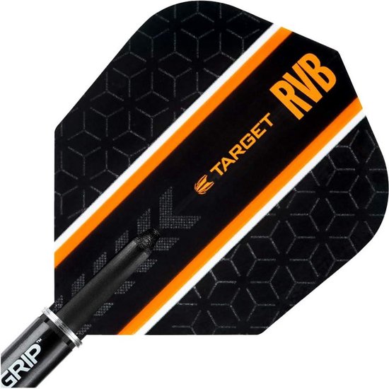 26G 80% wolfraam steeldarts set - Raymond van Barneveld Zwarte RVB 80 - dartpijlen van Merkloos — afbeelding 4