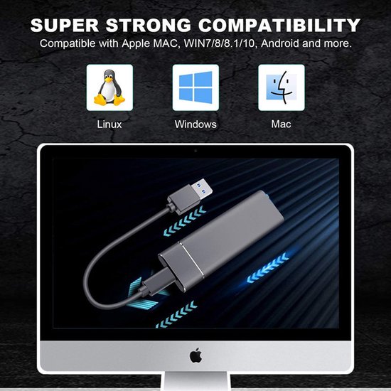 Draagbare Externe Harde Schijf / Blauw / High-Speed 1TB / Massa Opslag ...