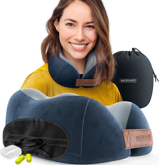 Travelhawk Nekkussen - Luxe Reiskussen - Memory Foam - Nekkussen