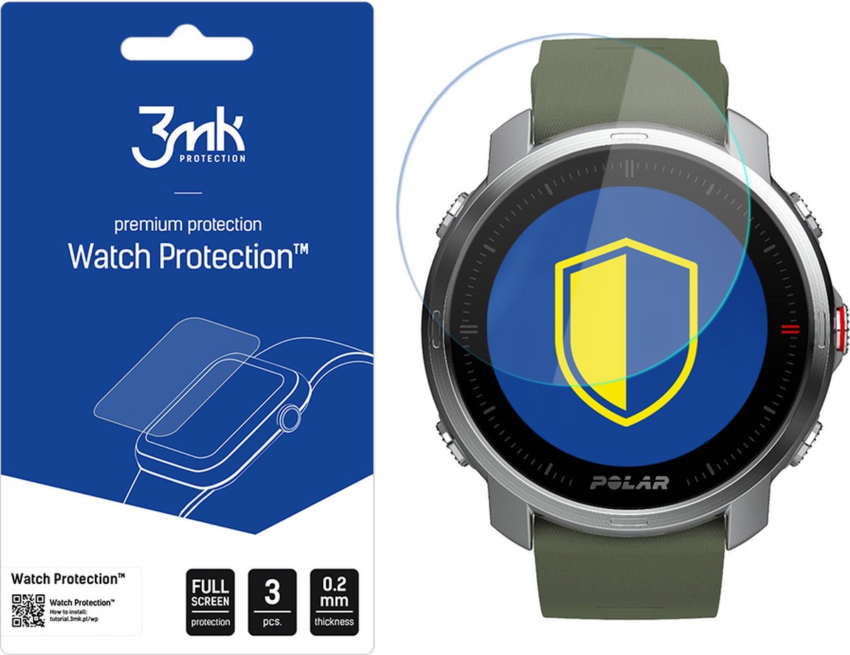 Polar Grit X - 3mk Watch Protection v. FlexibleGlass Lite