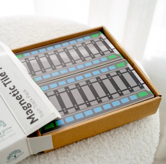 Learn & Grow Toys - Magnetisch constructiespeelgoed toppers Train Track Pack