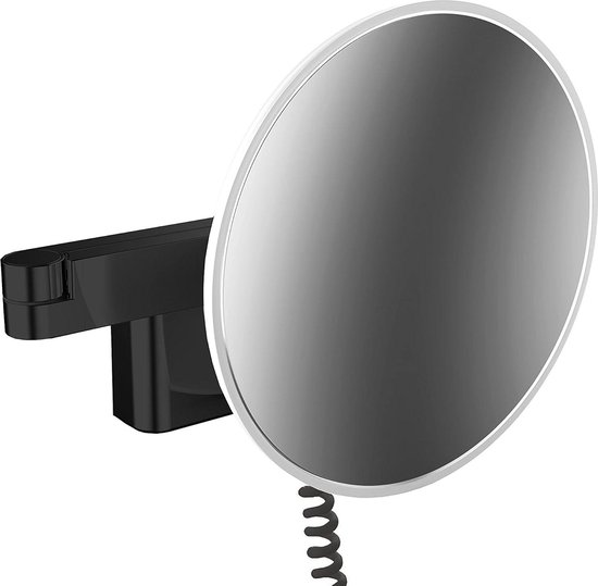 Emco Universele LED Make-up Spiegel Met Flexibele Arm - 3/7x Vergroting & Instelbare Kleurtemperatuur