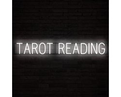 TAROT READING - Lichtreclame Neon LED bord verlicht | SpellBrite | 118,42 x 16 cm | 6 Dimstanden & 8 Lichtanimaties | Reclamebord neon verlichting