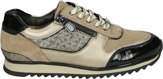 Foto: Hassia 302031 sneakers leer dames taupe maat 39