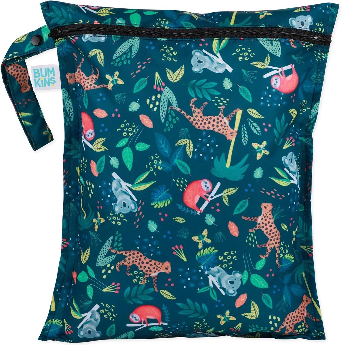Bumkins - Wet Bag | Waterdichte Luierzak & Waszak - Wetbag voor Natte Kleding - Jungle