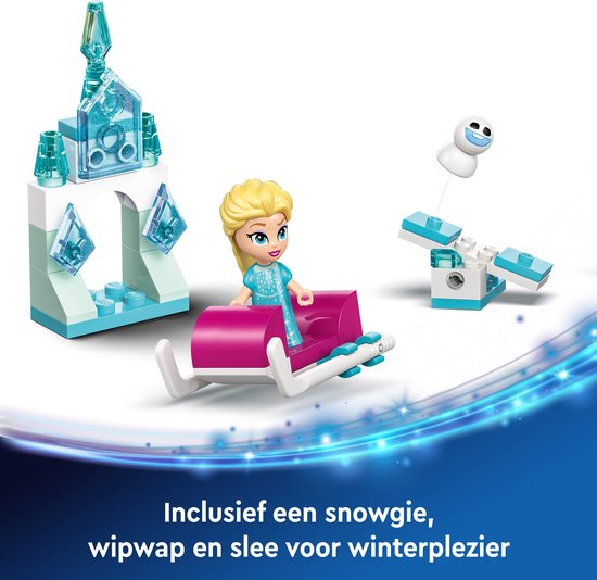 LEGO Elsa's slee, ijskasteel en sneeuwpop