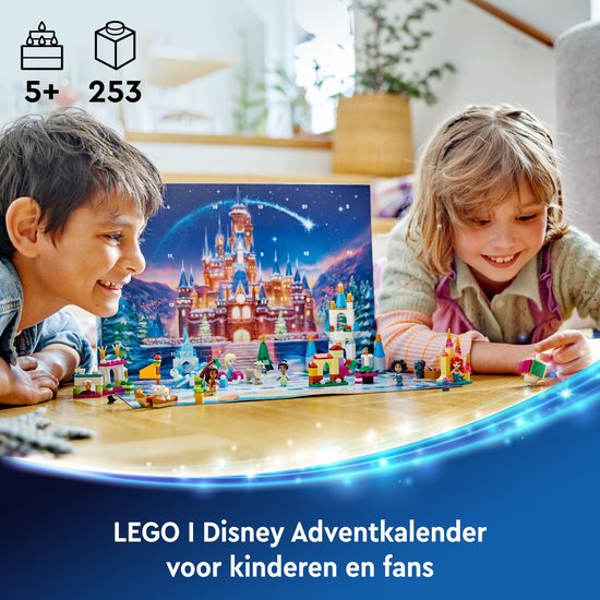 LEGO Disney adventskalender met prinsessen, kasteel en kerstboom