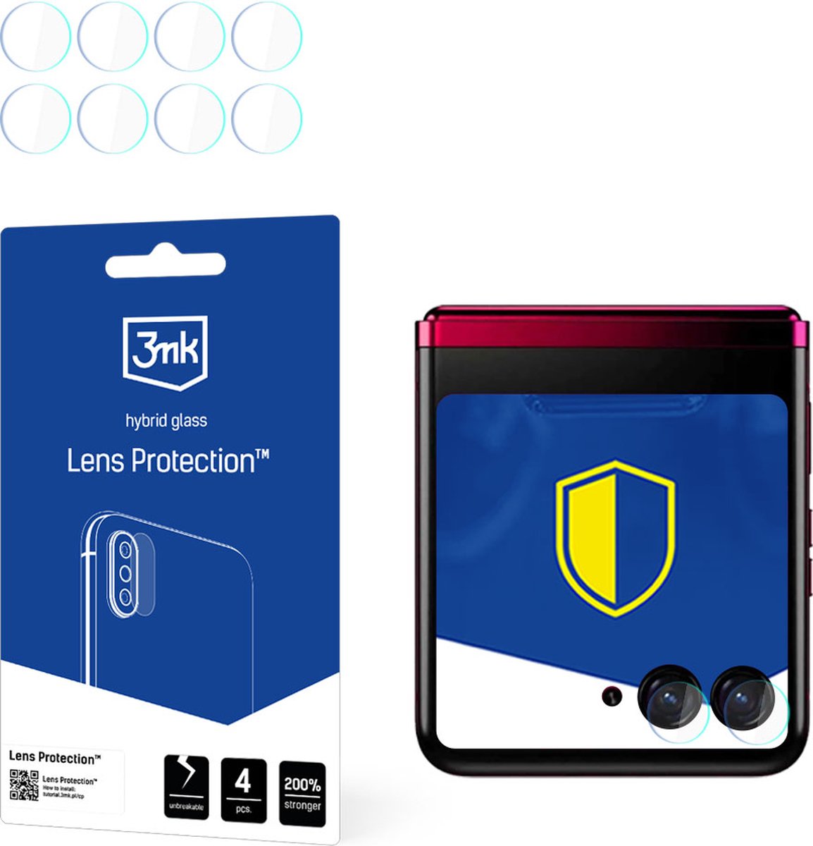 Motorola Razr 40 Ultra (front) - 3mk Lens Protection