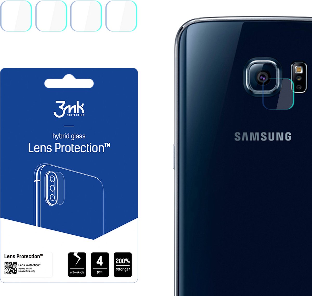 Samsung Galaxy S6 Edge - 3mk Lens Protection