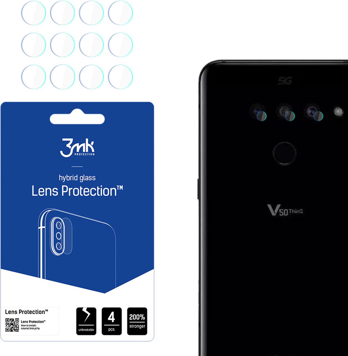 LG V50 ThinQ 5G - 3mk Lens Protection