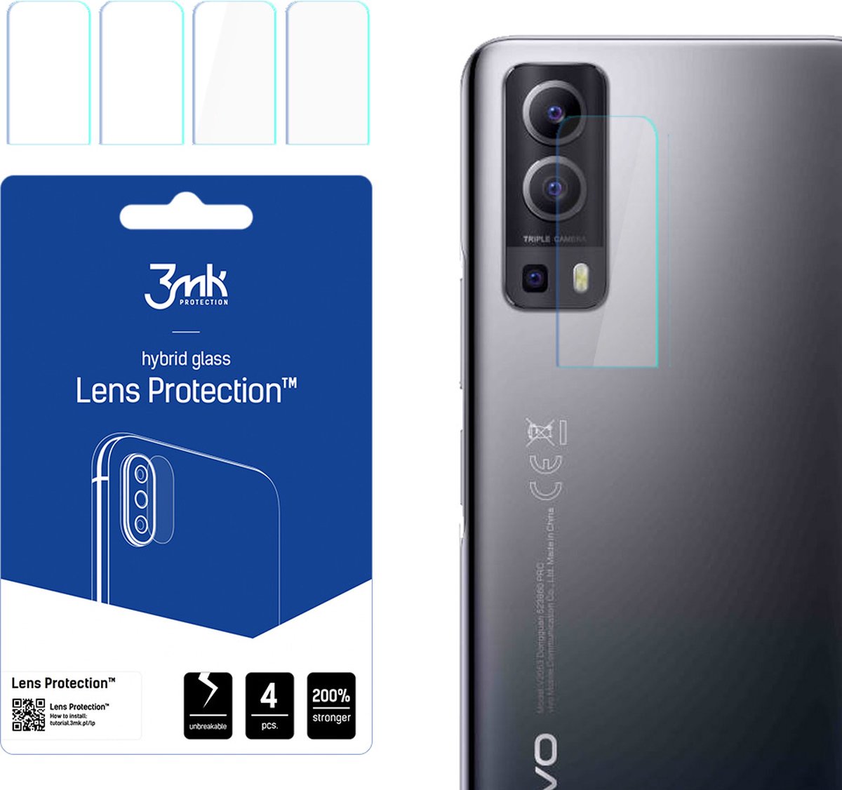 Vivo Y52 5G - 3mk Lens Protection