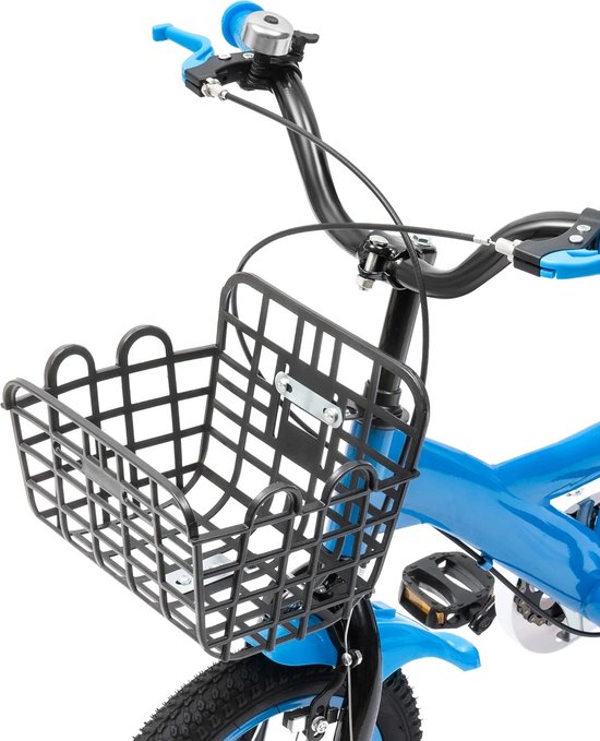 Seastone Kinderfiets - 12 inch - met zijwieltjes - blauw - jongensfiets - Geschikt vanaf 2 jaar van Seastone — afbeelding 3