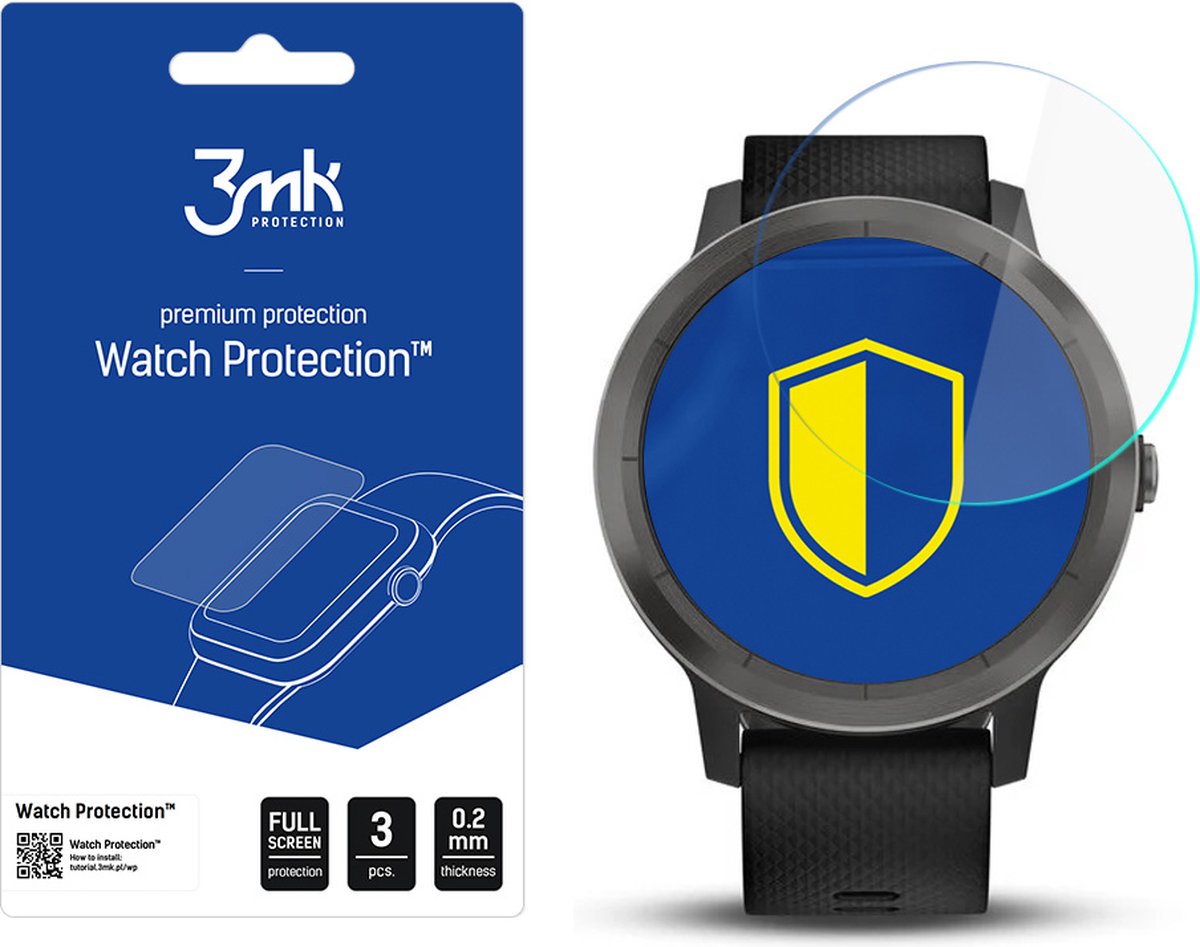 Garmin Vivoactive 3 - 3mk Watch Protection v. FlexibleGlass Lite