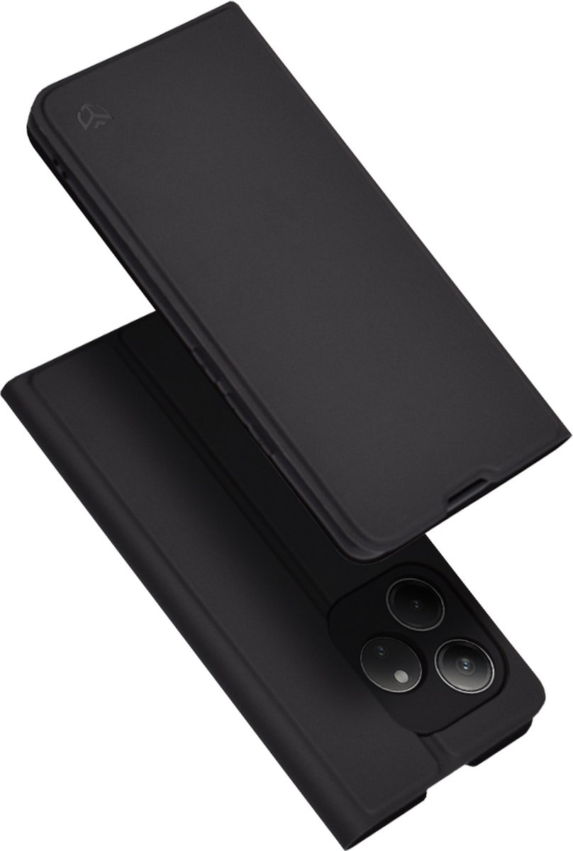 Techsuit Magskin Book Wallet Case hoesje voor Realme GT 6 - Zwart