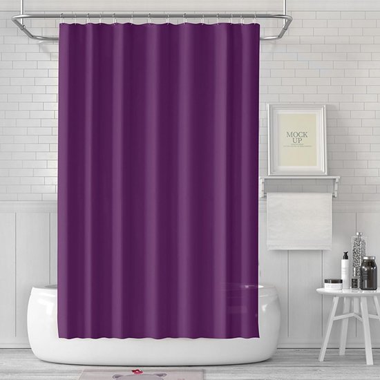 Douceur d'Intérieur Rideau de Douche avec Crochets 180 x