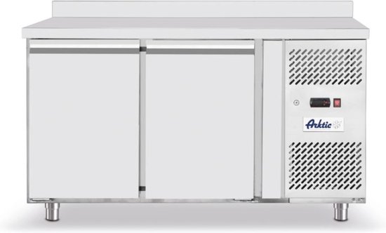 Arktic Koelwerkbank - ProfiLine - Energiezuinig - 280L - 2 Deuren 1/1 GN - -2°C/+8°C - Geforceerd - Achteropstand - 1360x700x850/890mm