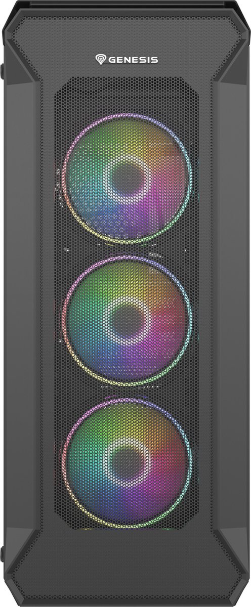 Genesis Irid 505 ARGB Midi Tower Zwart, Transparant