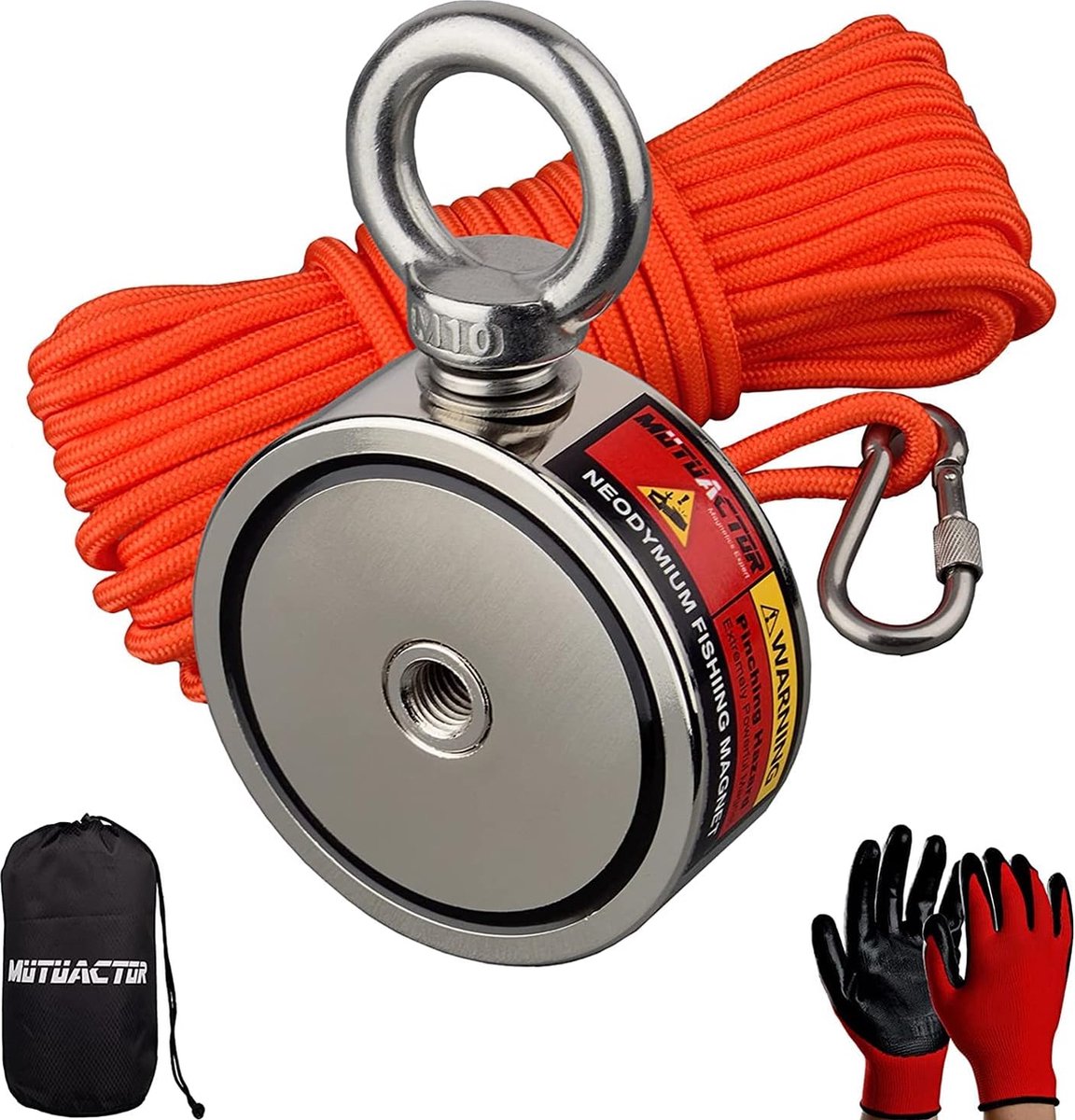Dubbelzijdige Neodymium Magneetset 160Kg - Voor Metaaldetectie en Vissen