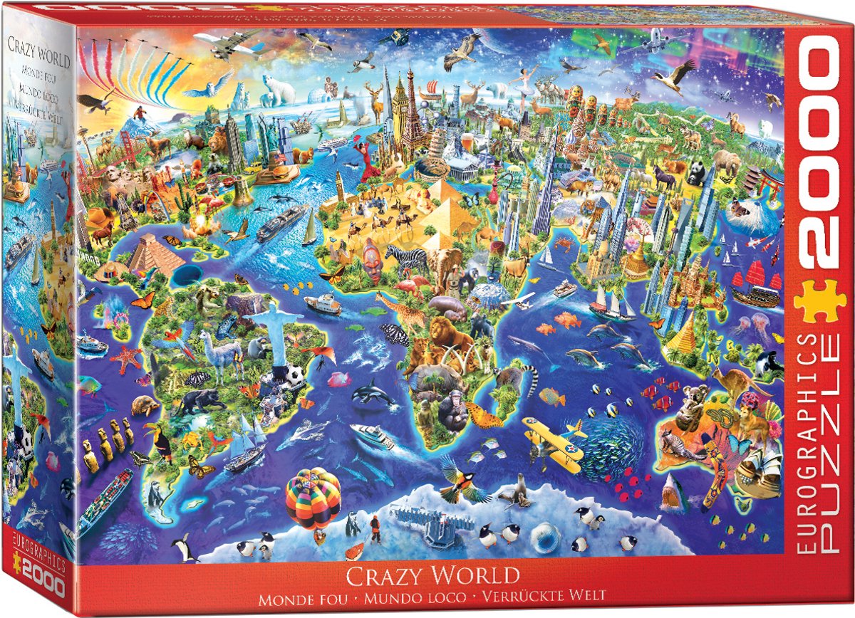 Crazy World Puzzel (2000 stukjes)