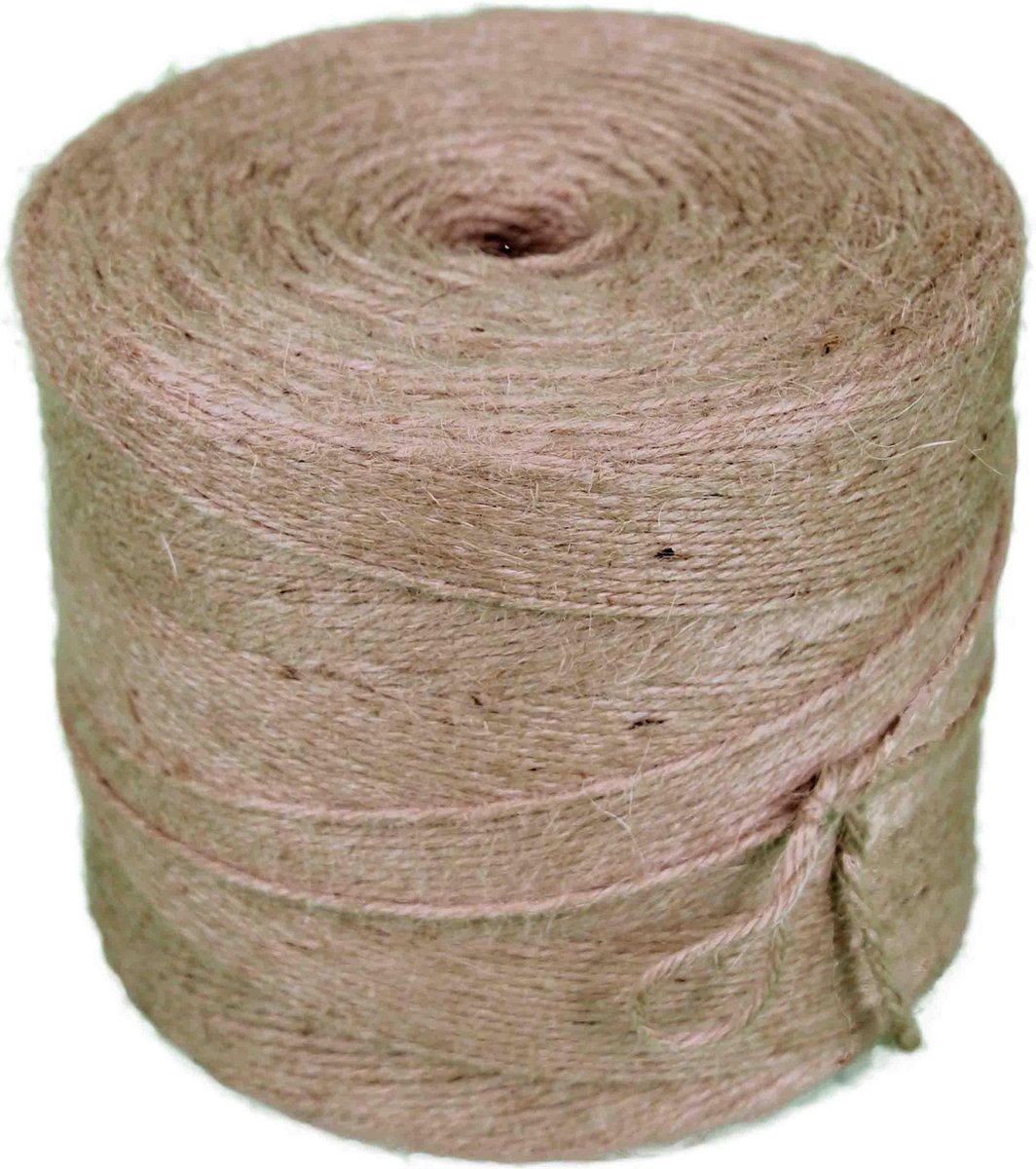 Ferrarium Jute touw – bindtouw 3 draads – Ca 3kg - Naturel (ca. 1500mtr)