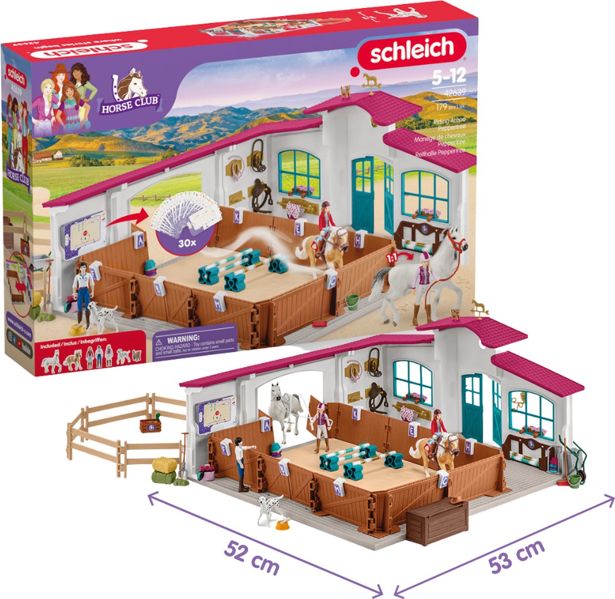 schleich HORSE CLUB Rijhal Peppertree - Paardentraining - Paardenspeelgoed - 42639 — afbeelding 19