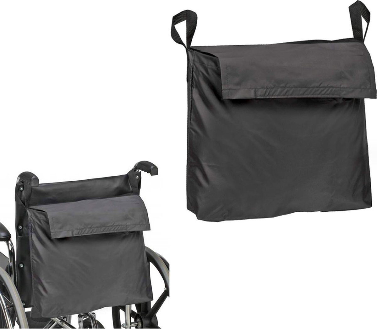 Goedkoopste Rolstoeltas - Opbergtas Rolstoel - Universele - Scootmobiel Tas - Rollator Opbergtas - Waterdichte Tas Voor Rolstoel - Rolstoeltas Gevoerd - Rolstoel Tas Voor Boodschappen - Rolstoelaccessoires - Grote Capaciteit - Opvouwbaar